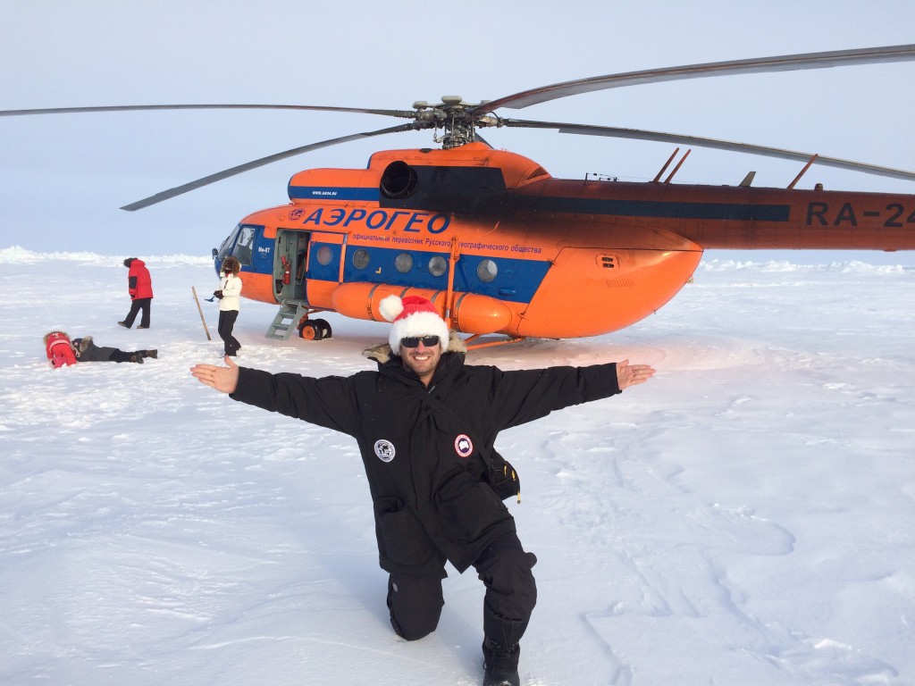 North Pole, The North Pole, How I made it to the North Pole, Lee Abbamonte, santa hat