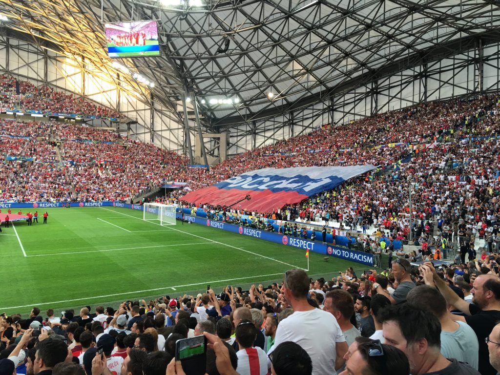 Euro 2016 Road Trip in France, Euro 2016 Road Trip, France, Euro 2016, UEFA Euro 2016, Stade Velodrome, Marseille, Russian flag