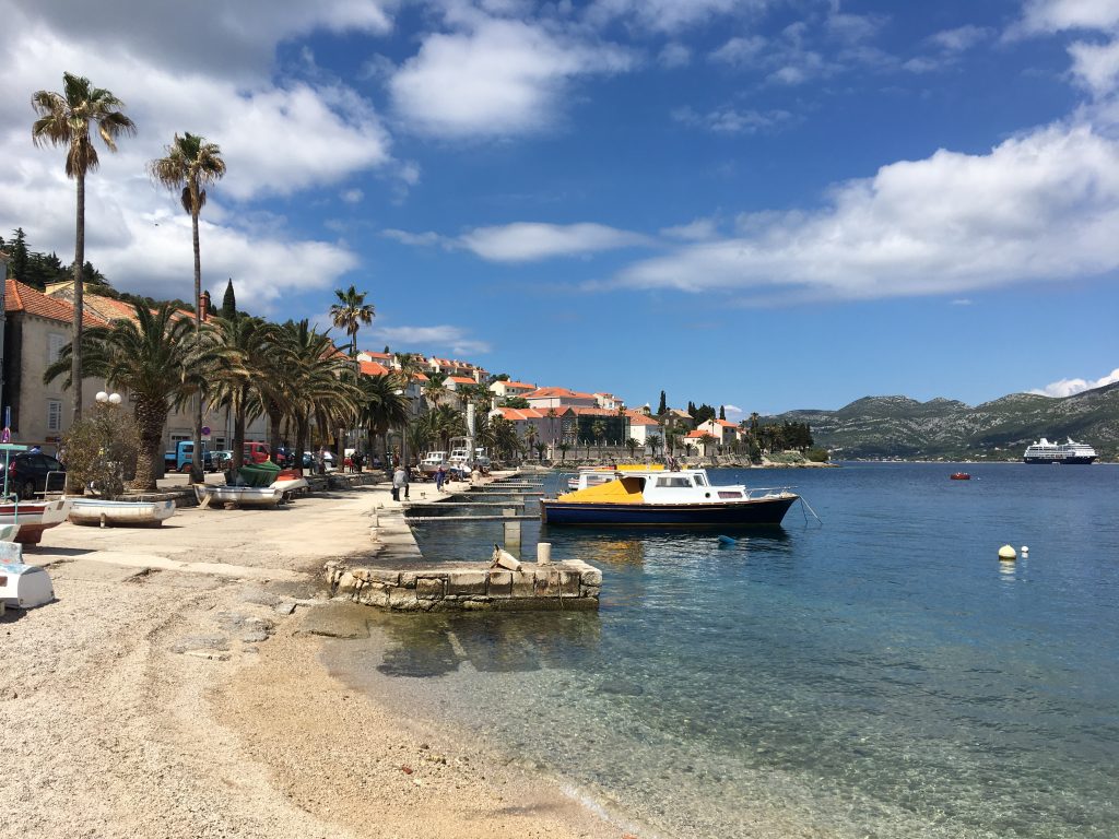 My Day in Korcula, Croatia, Korcula, beach