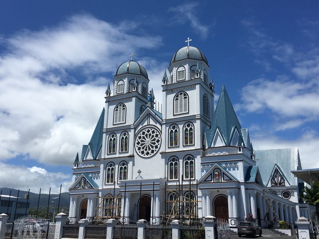Apia, cathedral, Samoa, my week in Samoa