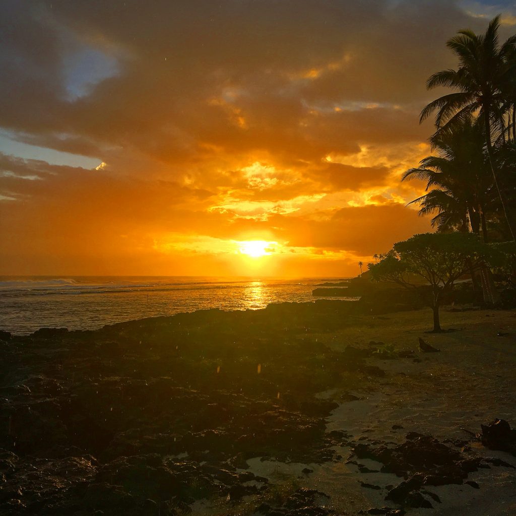 My Week in Samoa, Samoa, sunset, Sa 'Moana