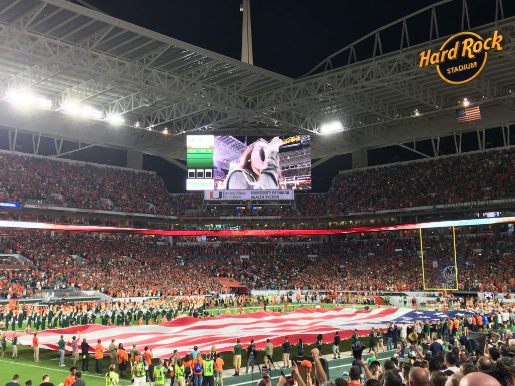 The National Anthem at Hard Rock Stadium