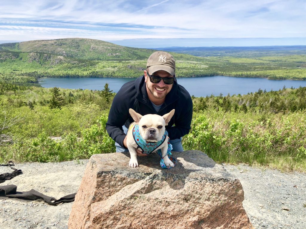 Hector and Dad in Acadia National Park