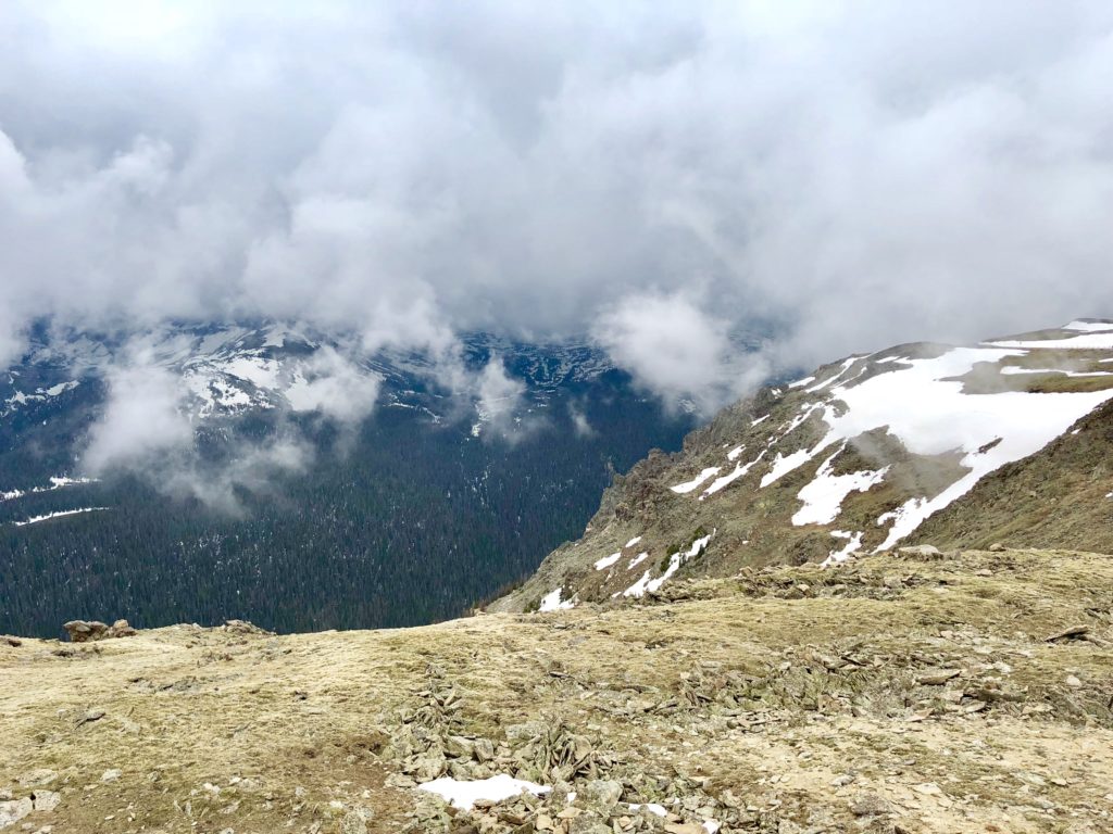 Just before the storm at about 10,000 feet