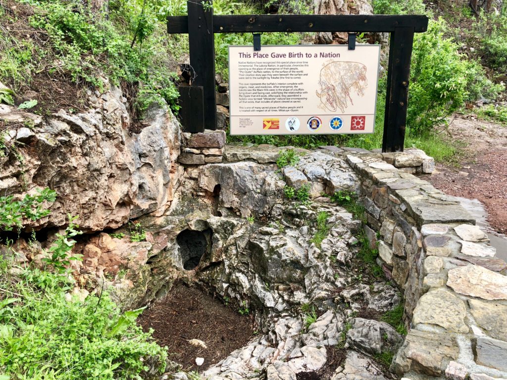 Just outside the entrance to the caves is this example of how the wind comes out