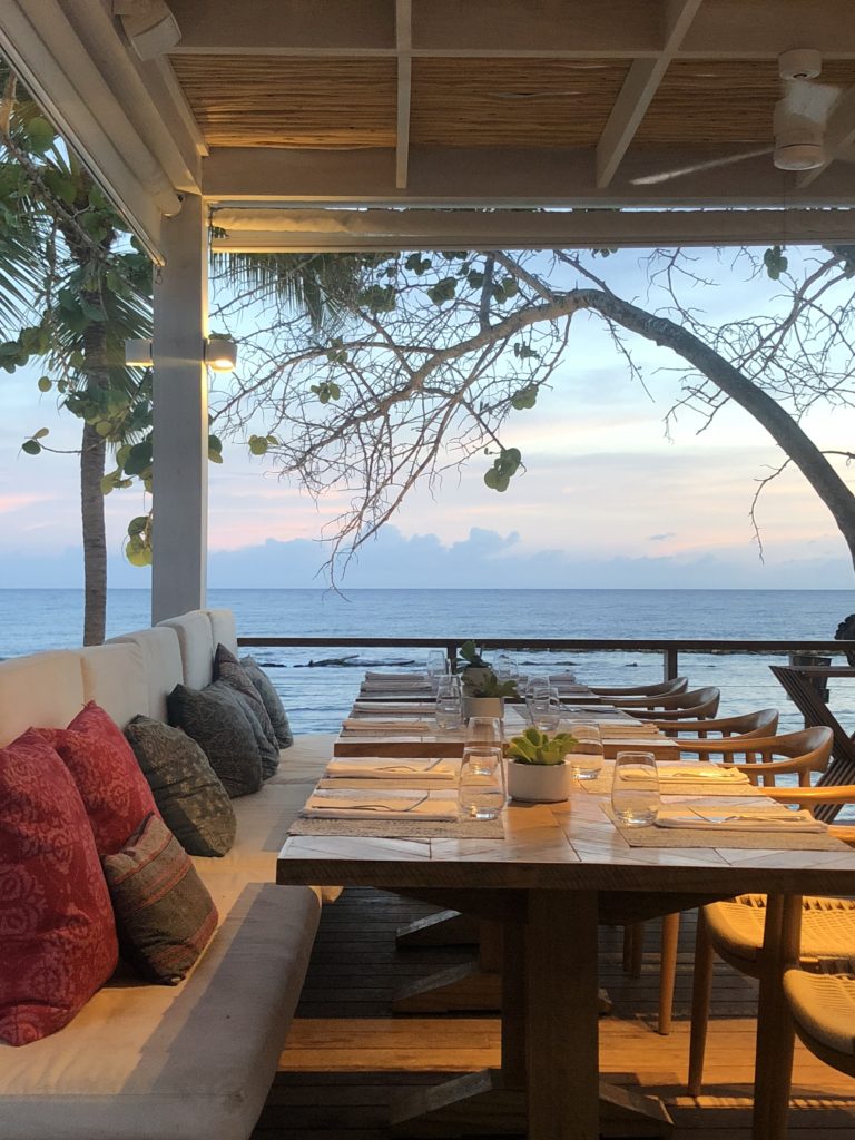 Gorgeous bayside dining at Minitas beach Club