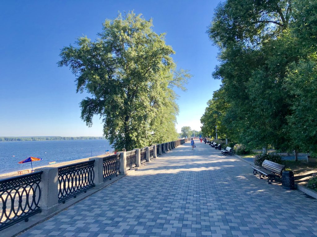 The Volga River Embankment in Samara