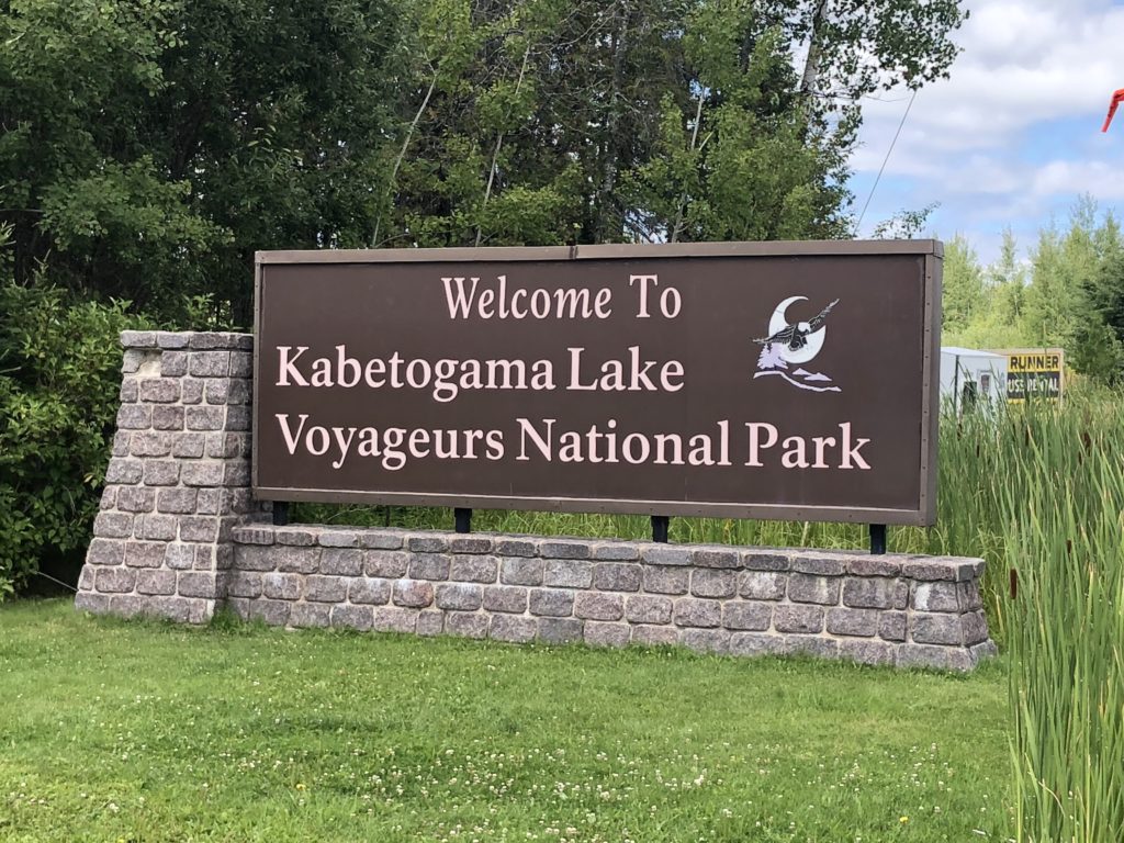 Entrance to Voyageurs National Park in Northern Minnesota