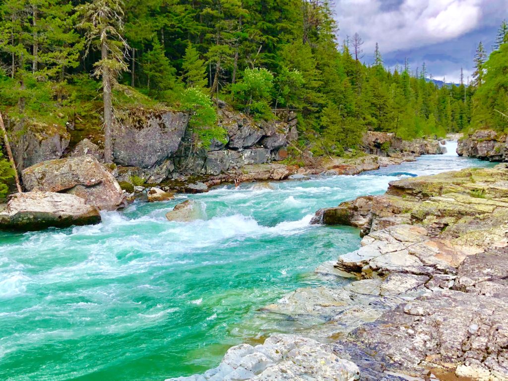 Perfect nature scenery in Glacier National Park in Montana