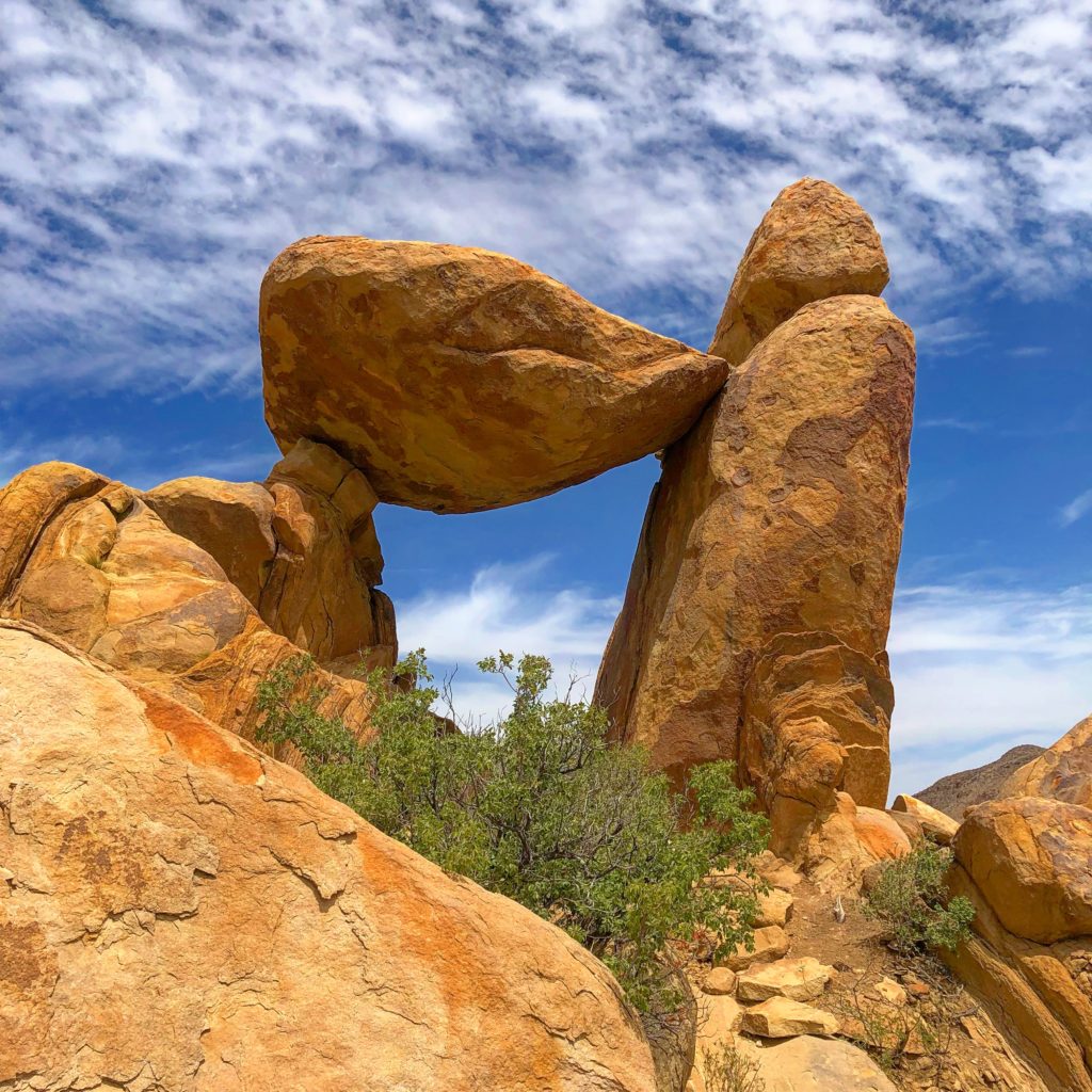 Balanced Rock in Big Bend National Park in West Texas