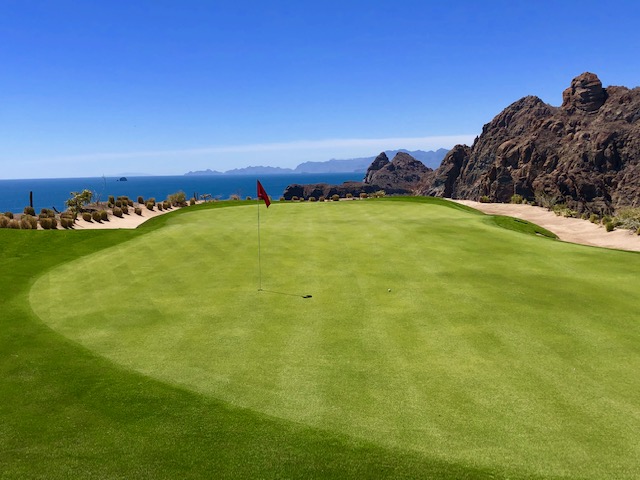 Danzante Bay and the Islands of Loreto, TPC Danzante Bay, golf, TPC, Danzante Bay, Mexico, Loreto, 17th green