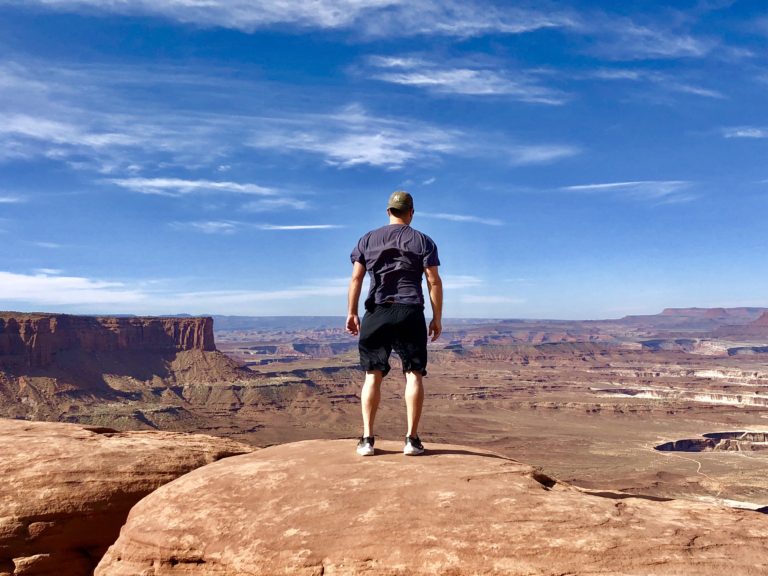 Overlooking windy Canyonlands National Park in Utah, one of Americas best National Parks