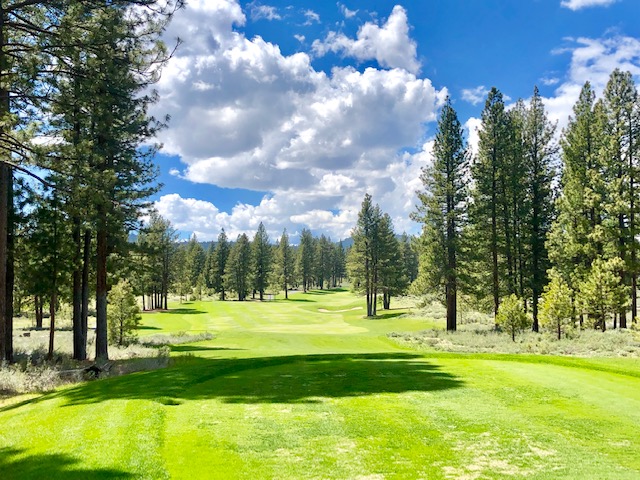 Old Greenwood, first tee, Tahoe Reno Golf Media Tour