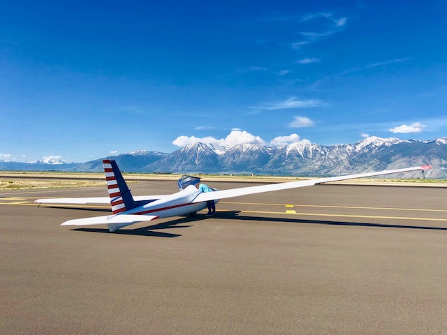 Soaring NV glider, Carson Valley, Nevada