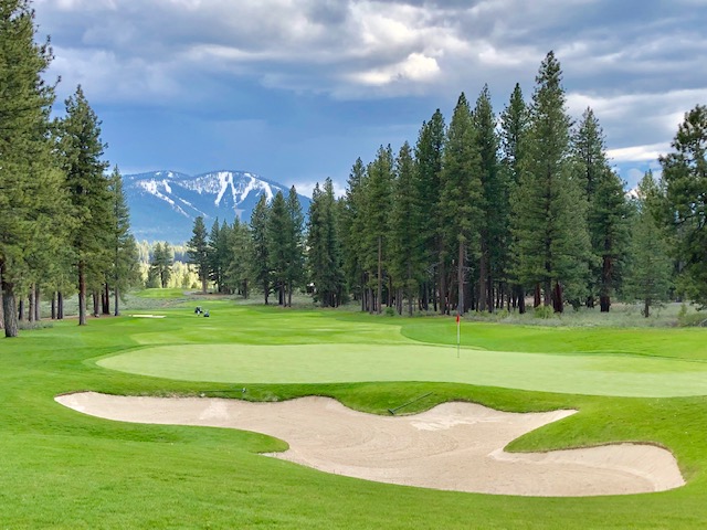 Tahoe Reno Golf Media Tour, 18th at Old Greenwood