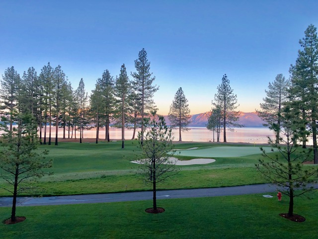 9th green at Edgewood Tahoe