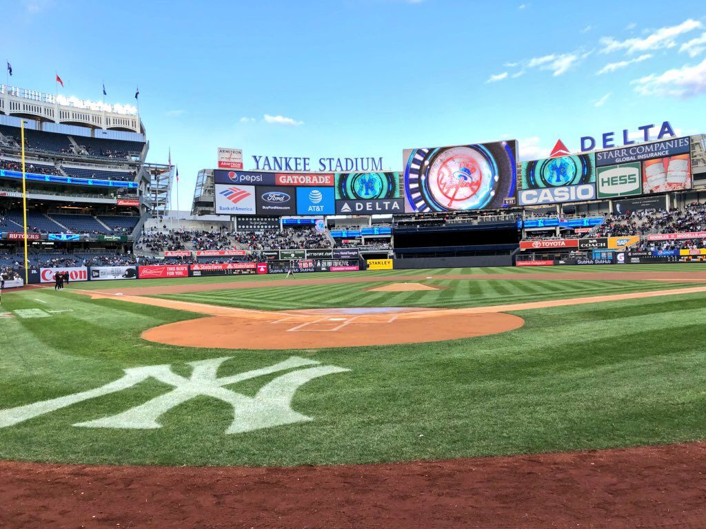 View of Yankee Stadium and the jumbotron