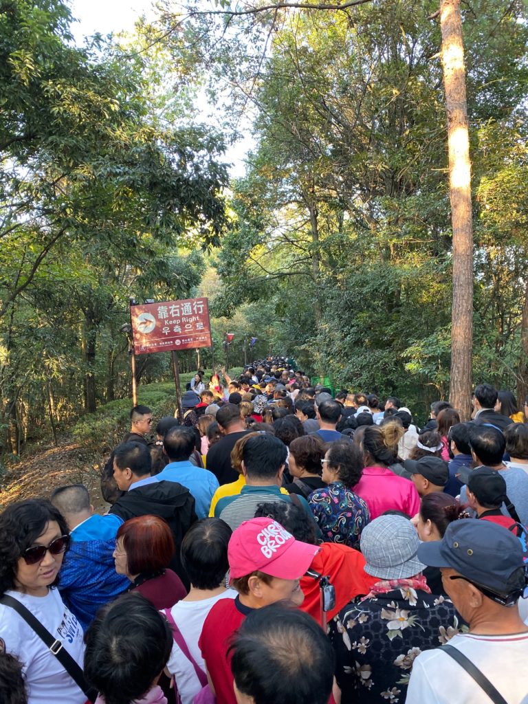 crazy crowds during one day in Zhangjiajie
