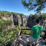 Gazing out over the beautiful scenery of Zhangjiajie