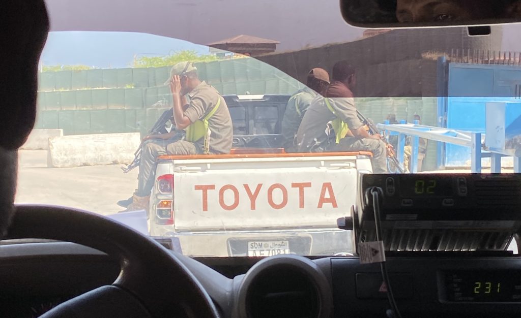 One Day in Mogadishu, Somalia, Mogadishu, security