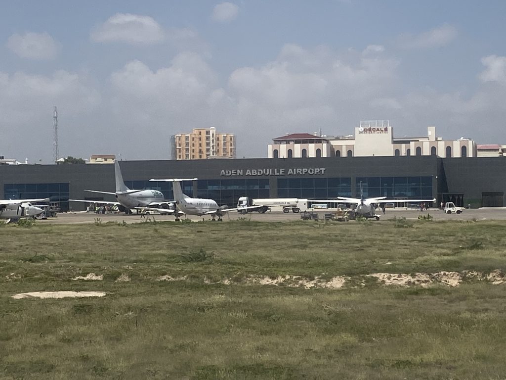 One Day in Mogadishu, Somalia, Mogadishu airport, Mogadishu